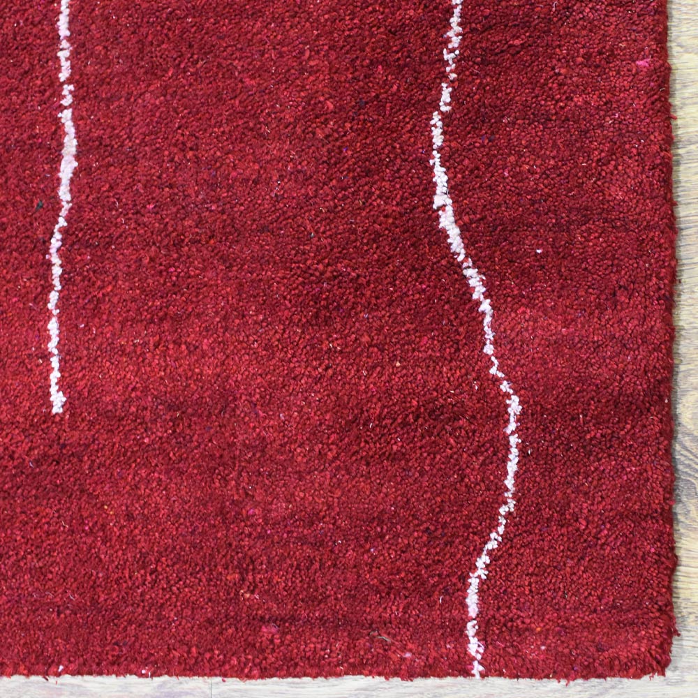 Handmade Infinity Hand Knotted Rug - Premium Quality Wool Area Rug for Living Room, Bedroom & Dining Room Decor - Soft & Durable Home Floor Covering