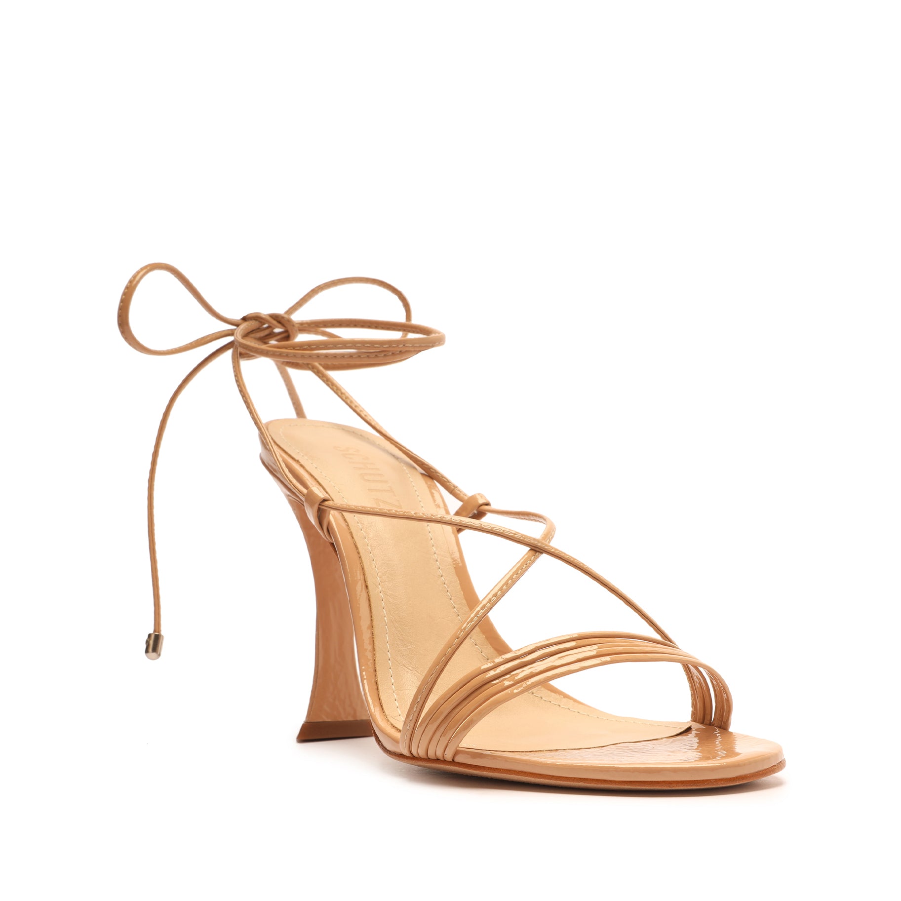 Arceli Women's Patent Leather Sandals - Comfortable Strappy Heeled Sandals for Summer, Weddings & Parties | Fashionable Dress Shoes for Women