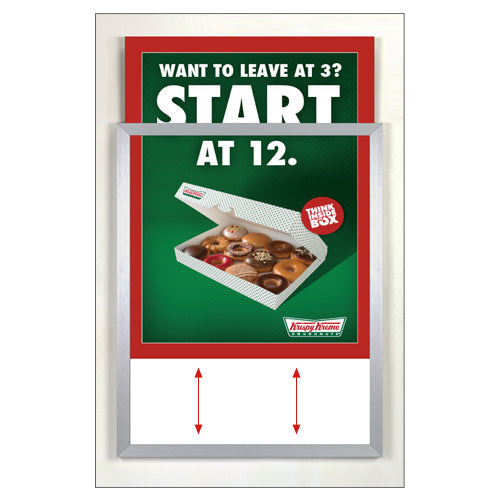 30x40 Euro Style Slide-In Picture Frame with Metal Frame & 1