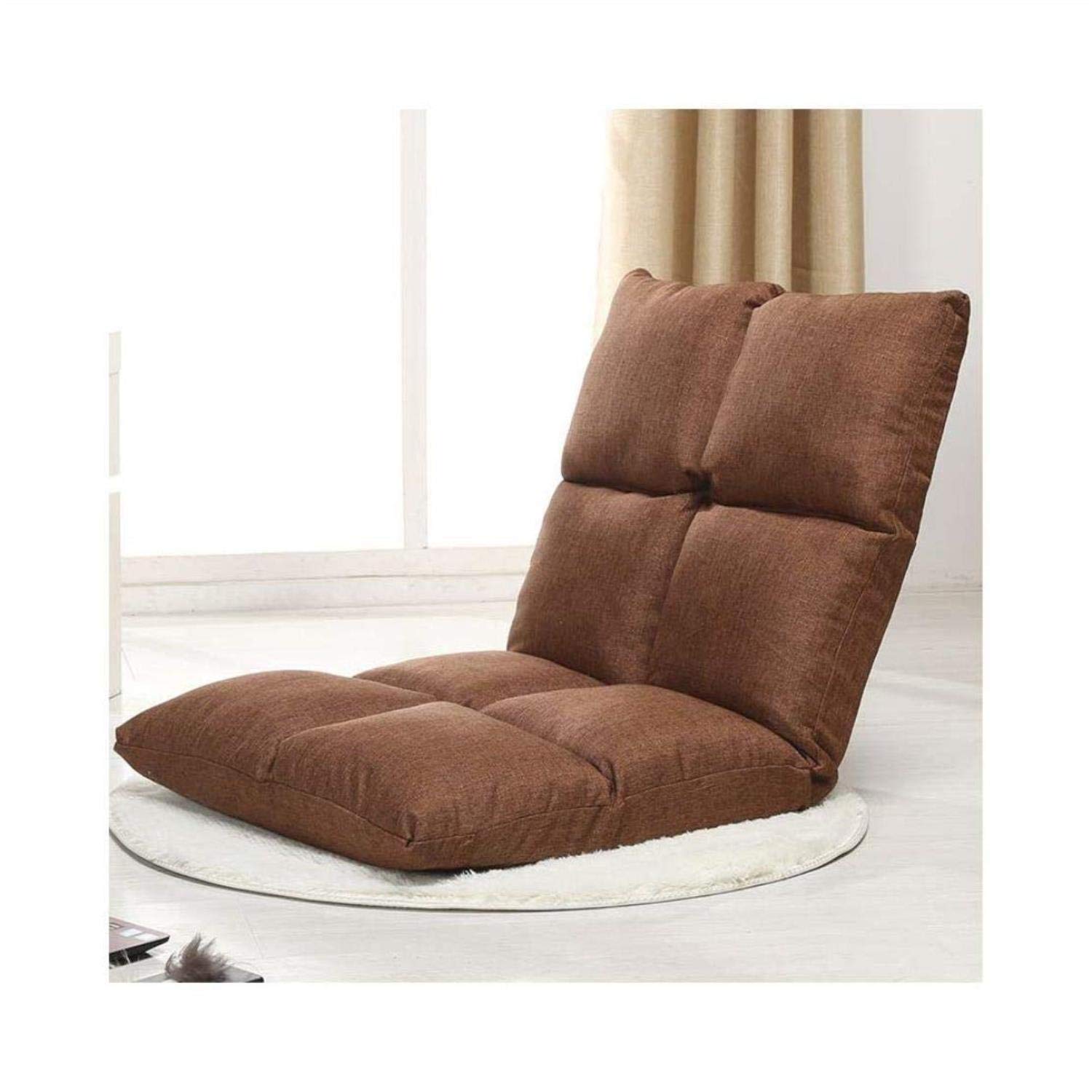 GJZM Giant Faux Fur Bean Bag Chair - Luxurious Soft Fluffy Lounger for Adults, Brown - Perfect for Living Room, Bedroom & Game Room Relaxation