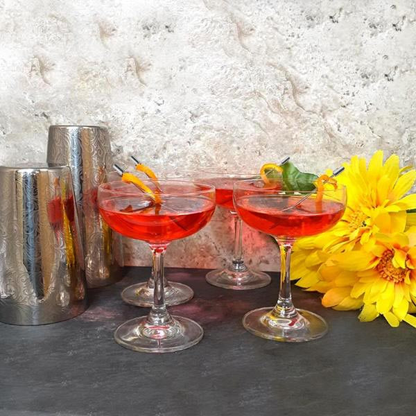 BarConic® Classic Coupe Glass Set - 12-Piece Cocktail Glasses for Martini, Margarita & Whiskey - Perfect for Home Bar, Parties & Wedding Receptions