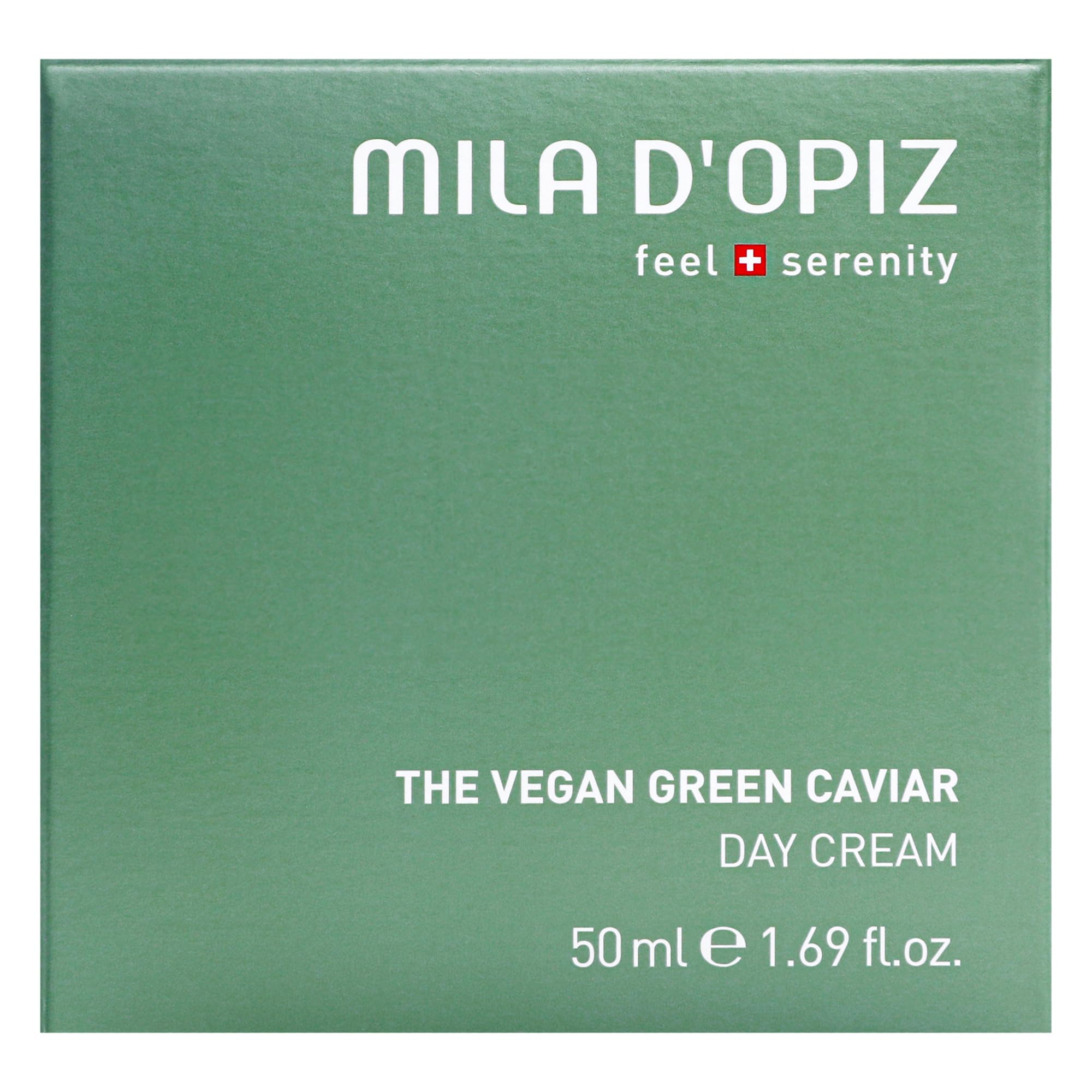 Mila d'Opiz Vegan Green Caviar Day Cream - Hydrating Face Moisturizer with Aloe Vera & Collagen Boost for Dry Skin - 1.69 oz | Daily Anti-Aging Skincare for Women & Men, Perfect for Daytime Use & Under Makeup