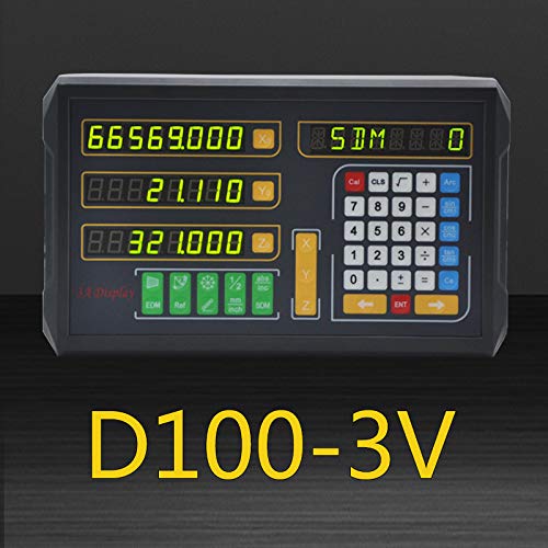 DITRON 3 Axis Digital Readout DRO Display - Economy Multi-Function for Linear Scale, Magnetic Scale & Rotary Encoder | Perfect for Lathe, Milling, Drill & Boring Machines | Workshop & Industrial Precision Measurement Tool