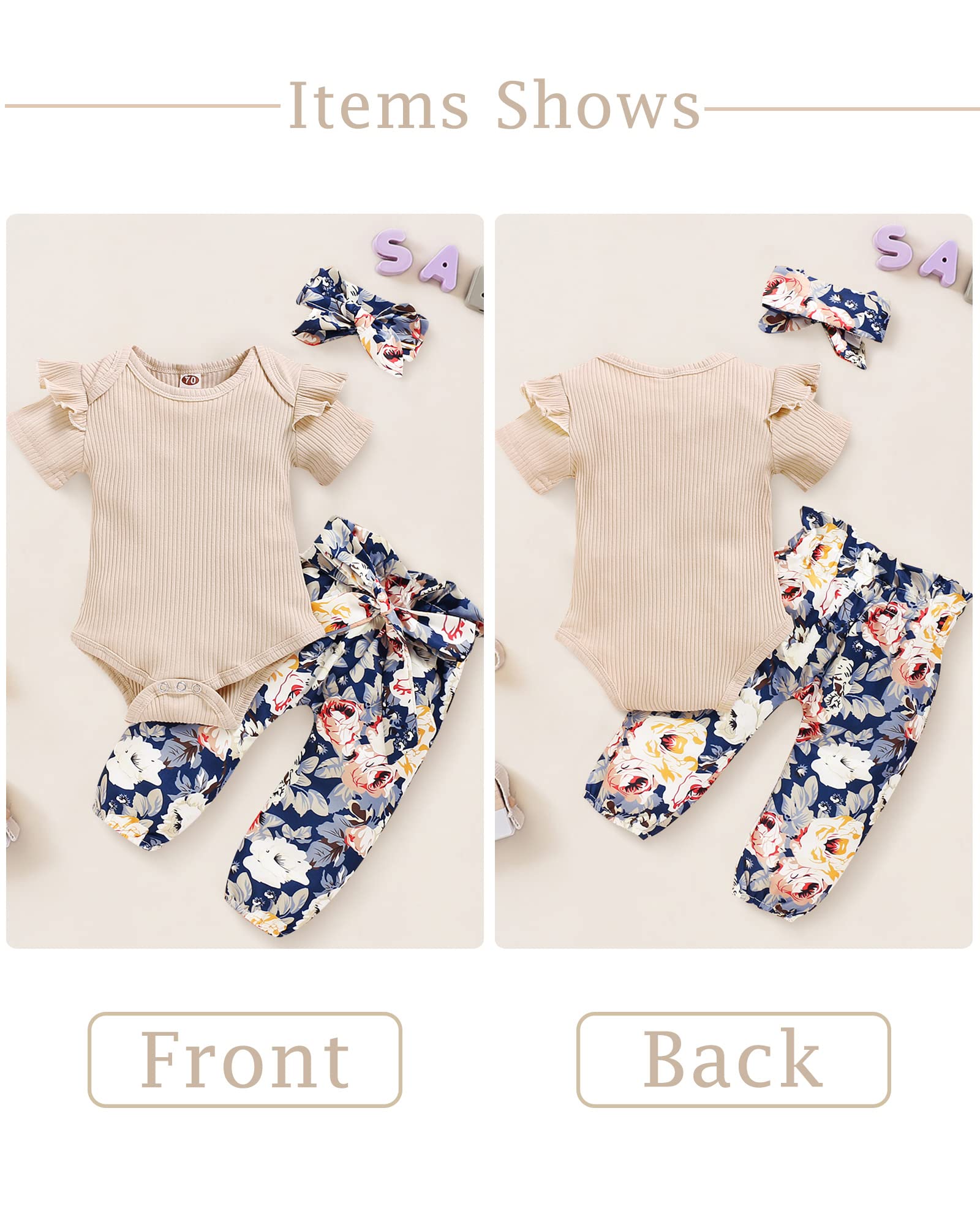 **Adorable Baby Girl Clothes Set – Long Sleeve Romper & Pants Outfit for Newborns & Infants – Soft & Cozy Fall/Winter Baby Girl Outfits – Perfect for Playdates, Holidays & Family Photos**