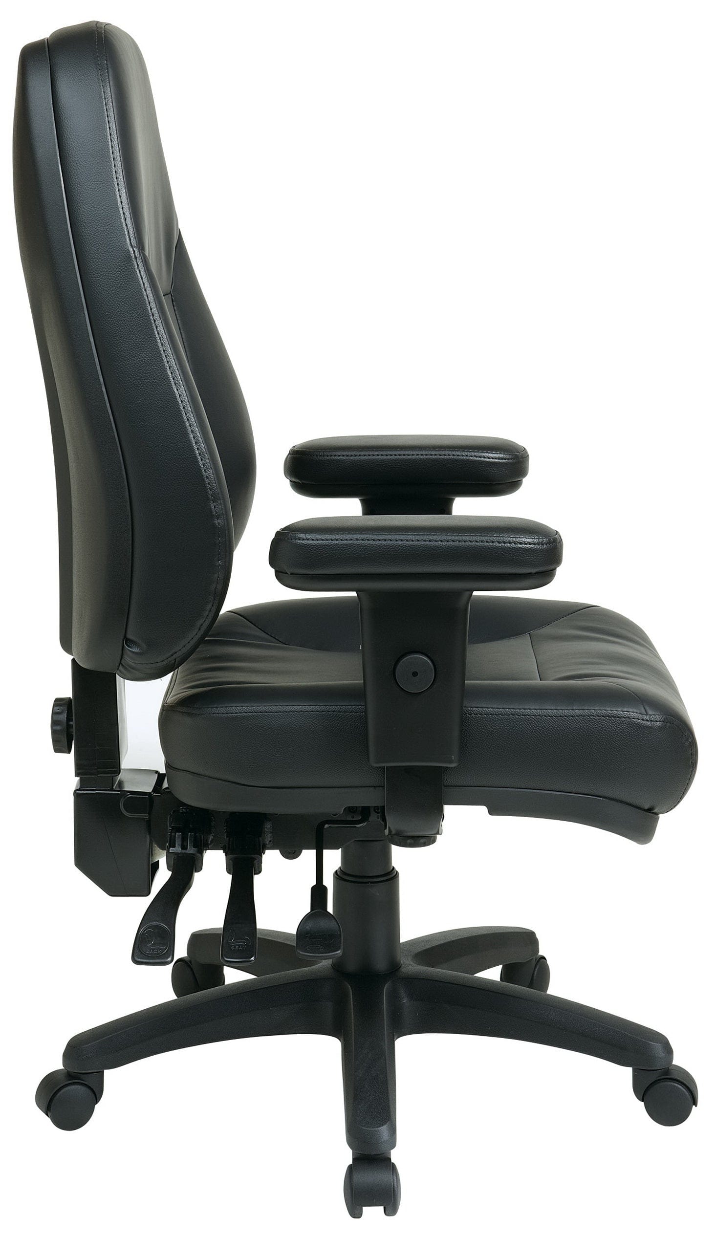 Office Star Work Smart Multi Function Task Chair [EC4300] - Ergonomic Office Chair with Adjustable Height & Lumbar Support for Home & Business Workspaces