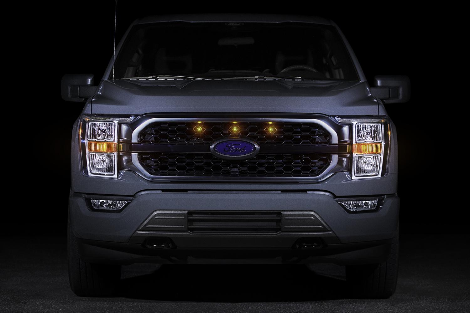 Ford F-150 Raptor Style Grille Light Kit - Compatible with King Ranch & Platinum Models (2021-2023) | Off-Road Lighting Upgrade for Truck Enthusiasts