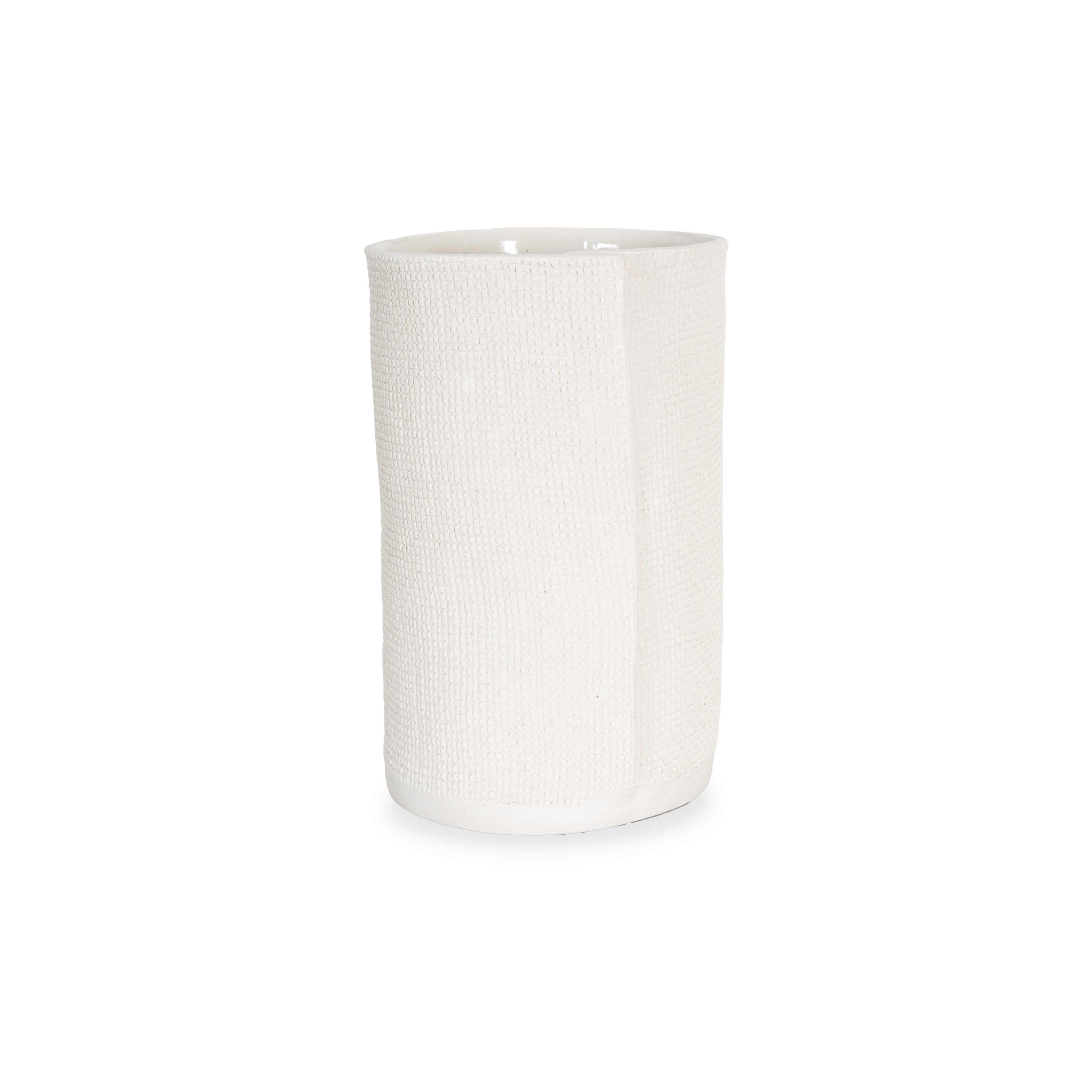 Natural Burlap Cylinder Vase - Rustic Farmhouse Decor for Weddings, Centerpieces & Home Décor