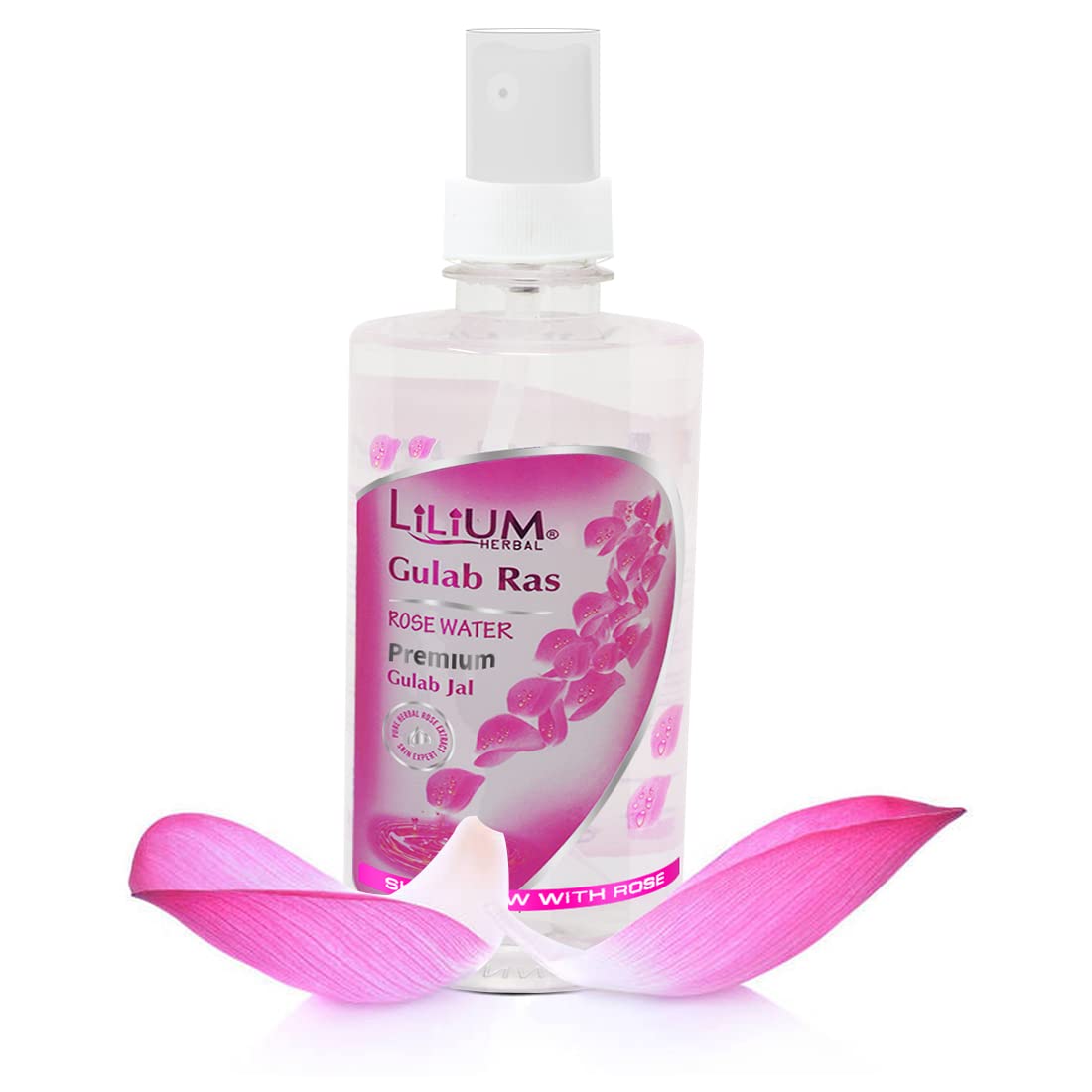 Lilium Gulab Ras Pure Rose Water 500ml - Natural Hydrating Facial Toner for Skin Care & Aromatherapy