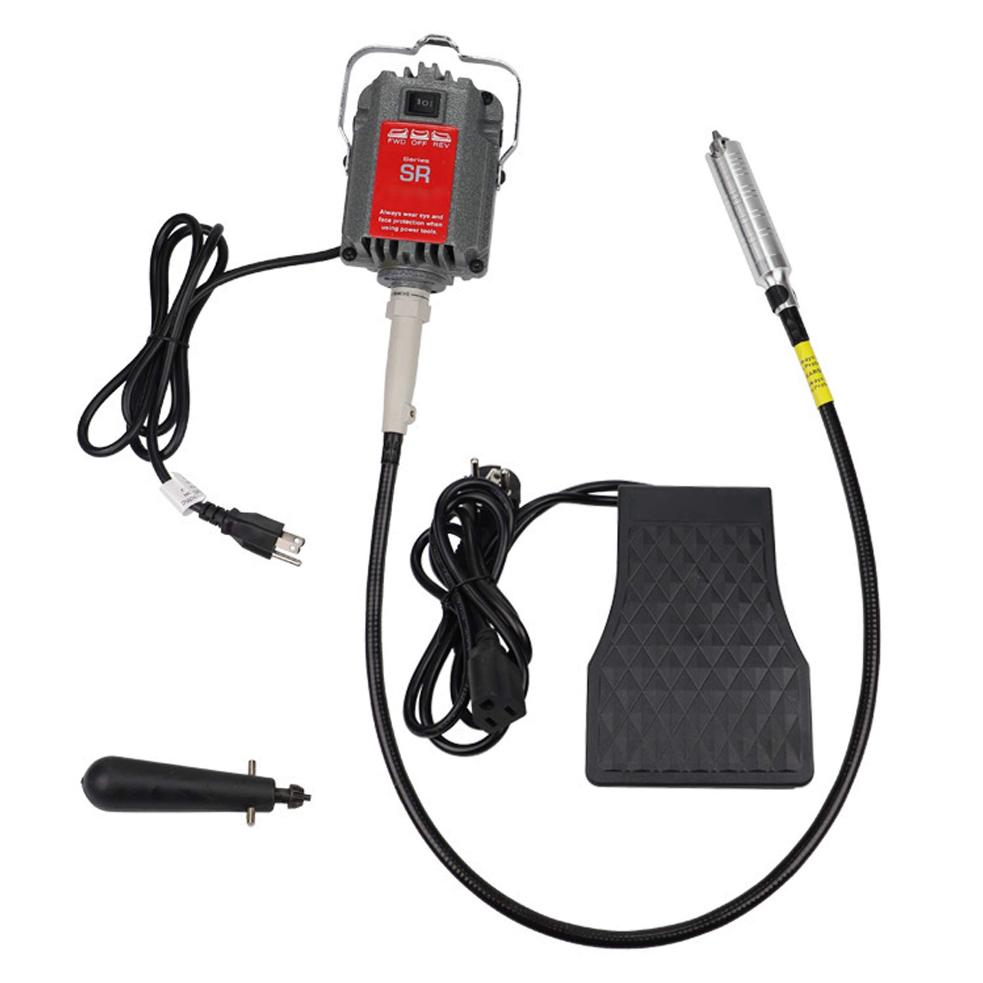 220V/110V Flexible Shaft Grinder Polishing Motor - Jewelry Engraving, Polishing & Drilling Tool for Metal, Wood & DIY Crafts | Perfect for Jewelry Making, Metalworking & Home Workshop Projects