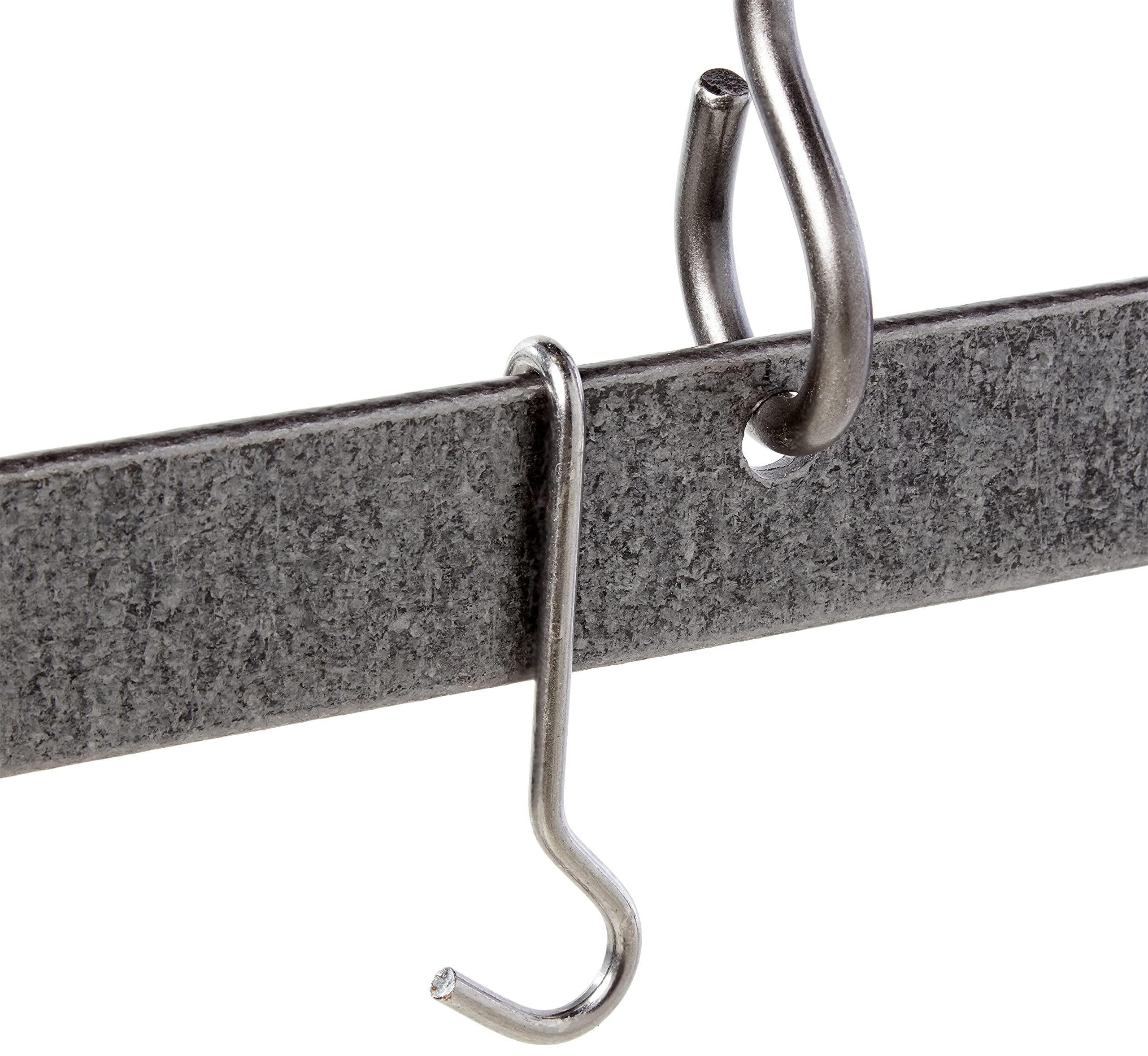 Enclume PR18-36 HS Premier 36-Inch Hammered Steel Ceiling Bar - Heavy Duty Pot Rack for Kitchen Organization & Cookware Storage