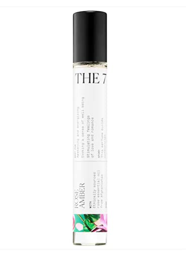 Rose Amber Eau de Parfum Rollerball 0.33 oz - Floral Oriental Perfume Oil for Women, Long Lasting Fragrance for Date Night & Special Occasions