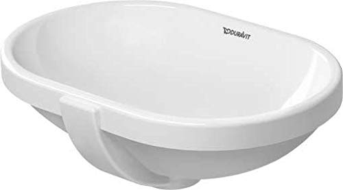 Duravit 336430000 White Medium Console Sink - Modern Bathroom Vanity for Home & Commercial Use