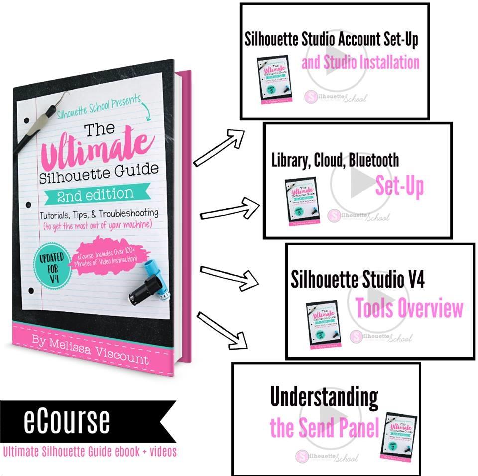 Silhouette School Ultimate E-Book for Silhouette Cameo 4 (V4) - Step-by-Step Guide for Crafting, DIY Projects & Vinyl Cutting | Perfect for Beginners & Advanced Users