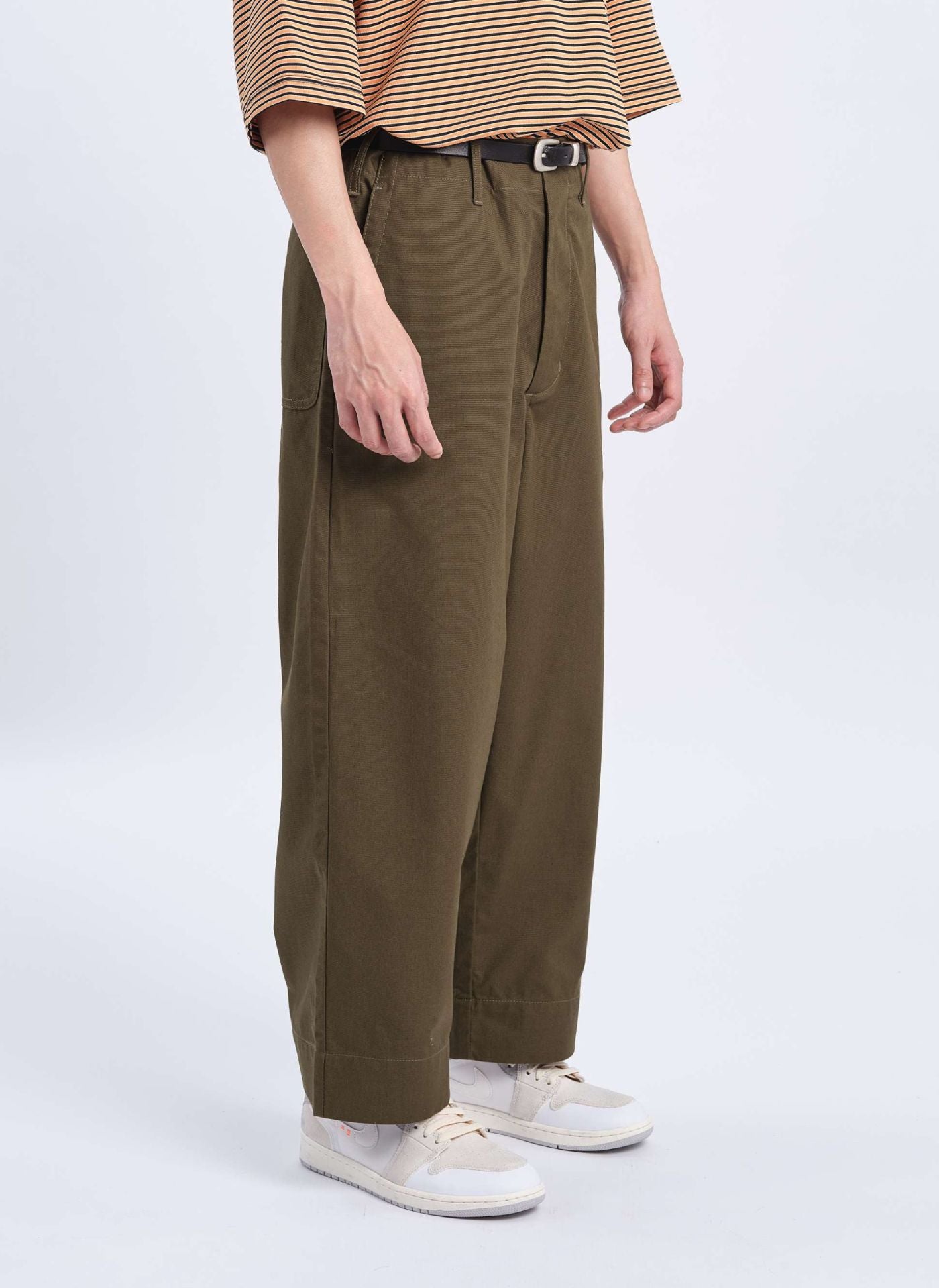 Durable Cordura Canvas Work Pants - Heavy Duty Wide Tapered Trousers for Construction, Hiking & Outdoor Activities