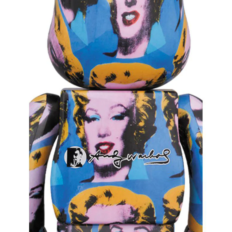 Exclusive Andy Warhol Marilyn Monroe 100% & 400% Bearbrick Collectible Set by Medicom Toy - Perfect for Art Lovers & Pop Culture Display