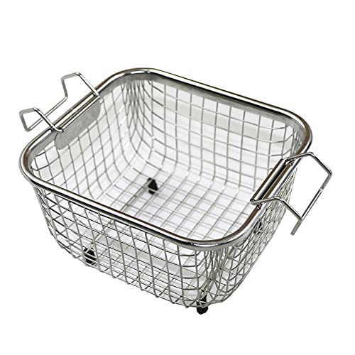 2L Professional Ultrasonic Jewelry Cleaner with Timer & Heater - Degas Sweep for Rings, Eyeglasses, Dentures, Coins & PCB Cleaning | Stainless Steel Basket | Perfect for Jewelry Stores, Home Cleaning & Electronics Maintenance
