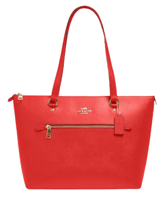 Coach Gallery Tote Bag for Women - Genuine Leather Designer Handbag with Zip Top - Perfect for Work, Travel & Everyday Use
