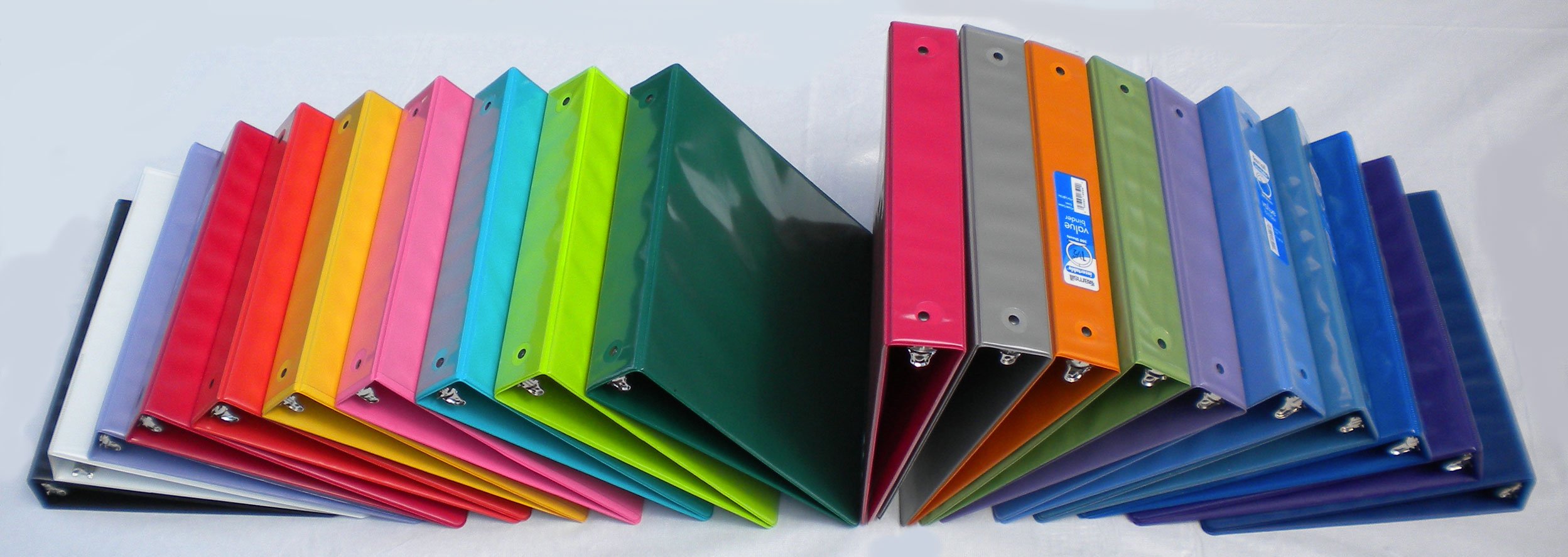 Colorful 1.5 Inch 3-Ring Binders for 8.5 x 11 Paper - Pack of 20 (Assorted Colors) - Perfect for School, Office & Home Organization
