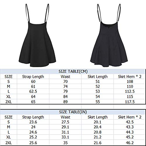 Women's High Waist Suspender Pleated Skirt - Casual School Style A-Line Skirt with Adjustable Straps for Girls & Teens | Perfect for School, Dating, Parties & Everyday Wear