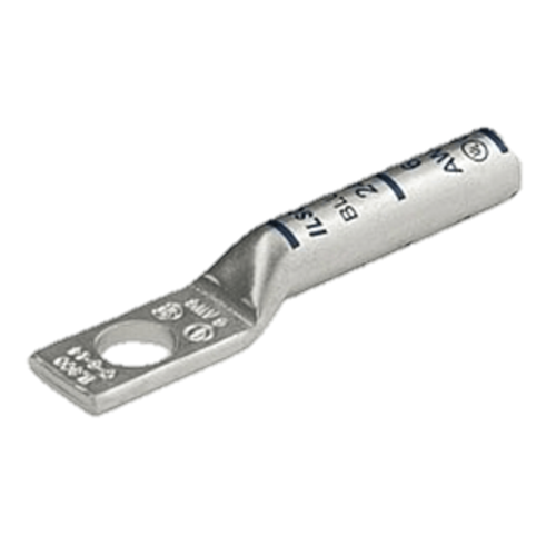 CLNS 600 Ilsco Long Barrel One Hole 600 MCM (500 Flex & 444 DLO) Copper Lug - Heavy Duty Electrical Connector for Industrial Wiring and Power Distribution Systems