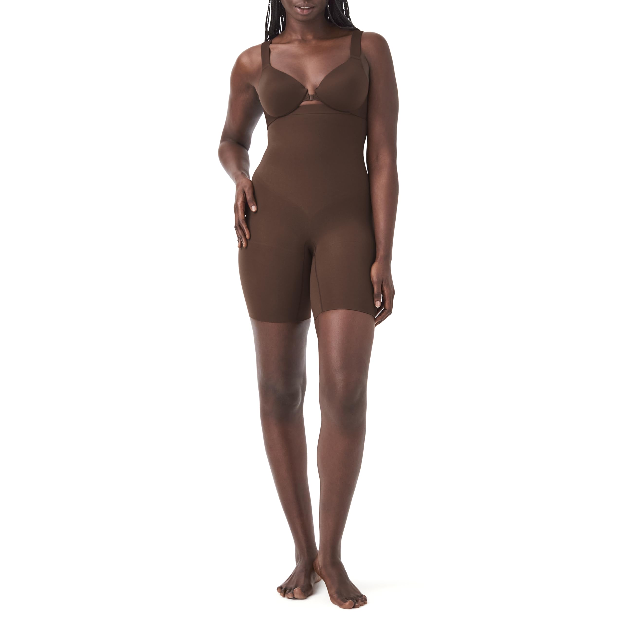 SPANX Women's Higher Power Shorts - High Waist Shaping Shorts for Tummy Control & All-Day Comfort | Perfect for Workouts, Yoga & Everyday Wear