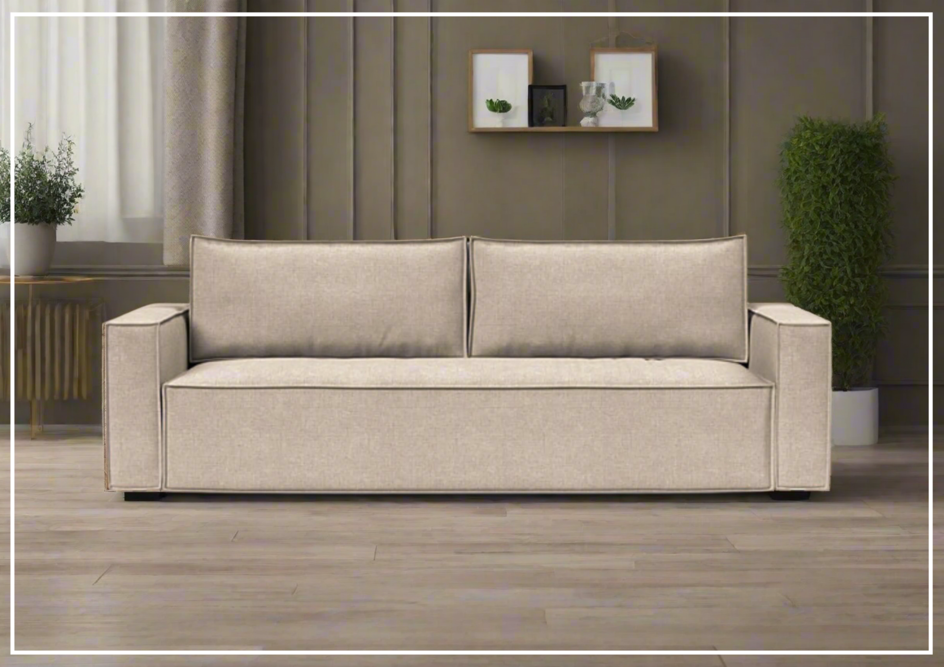 Innovation Living Newilla 2-Seater Convertible Fabric Sofa Bed - Comfortable Sleeper Sofa for Small Spaces, Guest Rooms & Apartments