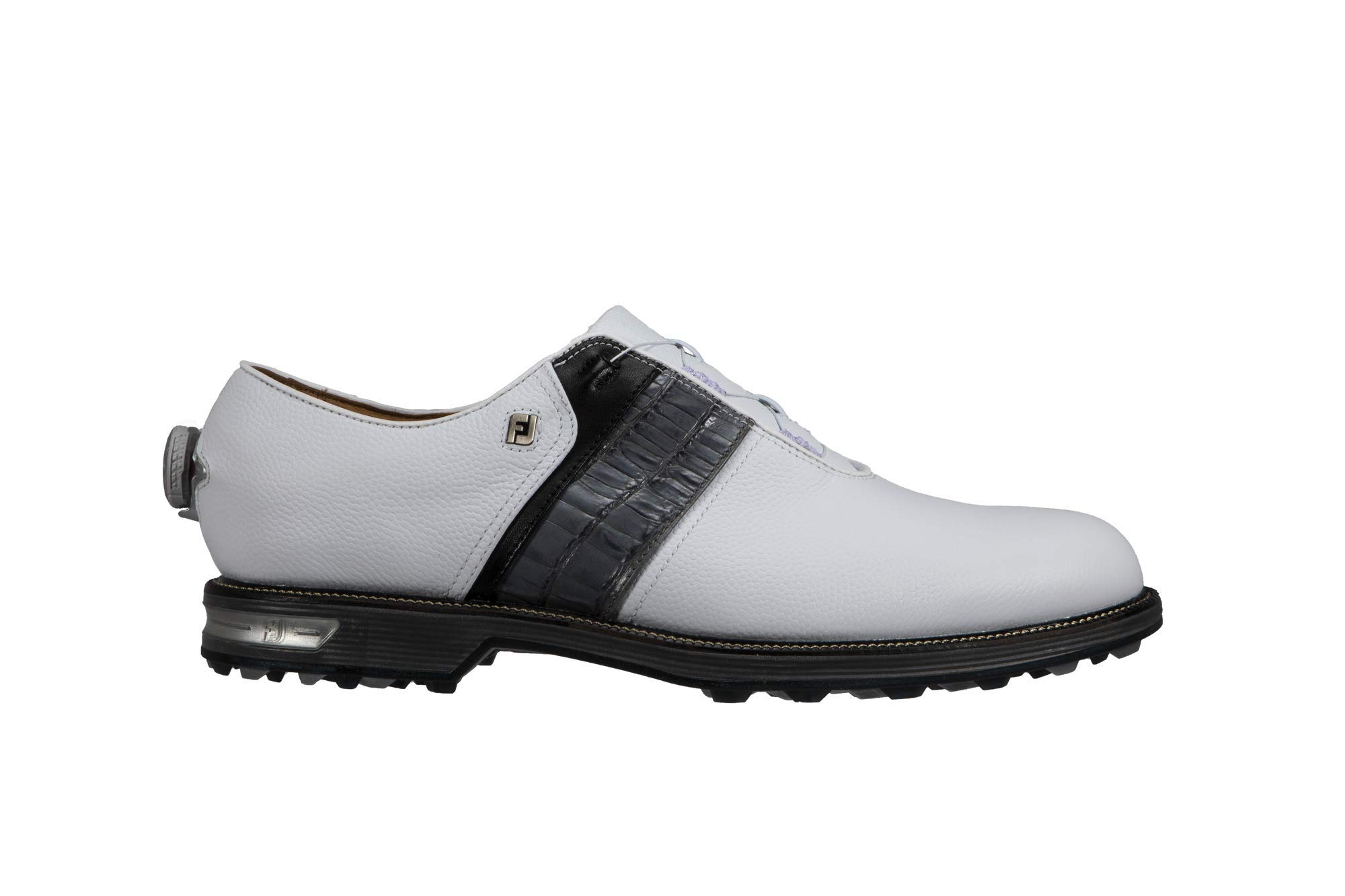 FootJoy Men's Premiere Series Packard BOA Golf Shoes - White/Grey - 9 X-Wide - Waterproof Spiked Golf Shoes for Men - Comfortable & Stable Performance on the Golf Course