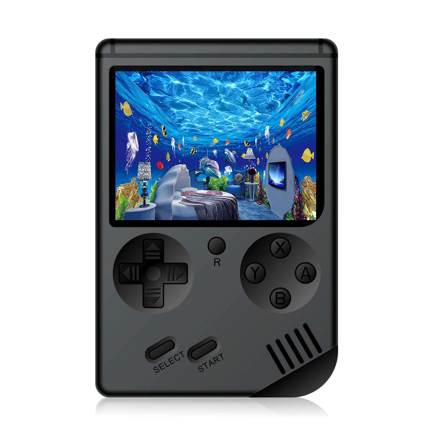 JAFATOY Retro Handheld Game Console with 168 Classic 8-Bit Games - 3 Inch Screen Portable Gaming Device for Kids & Adults - AV Output for TV Play - Perfect for Travel, Gifts & Nostalgic Gaming (Black)