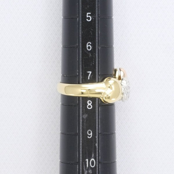 18K Yellow Gold, White Gold & Pink Gold Diamond Ring for Women - Elegant Wedding, Engagement & Anniversary Jewelry Gift