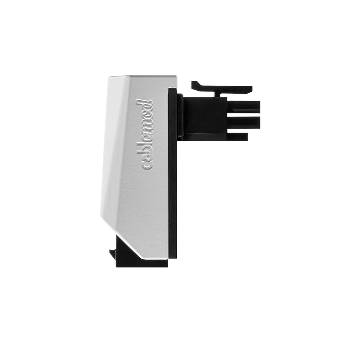 CableMod 12VHPWR 90 Degree Angled Adapter v1.1 - Variant A (White) - High Performance Power Connector for NVIDIA RTX 4090/4080 GPUs - Perfect for PC Gaming & Workstation Builds