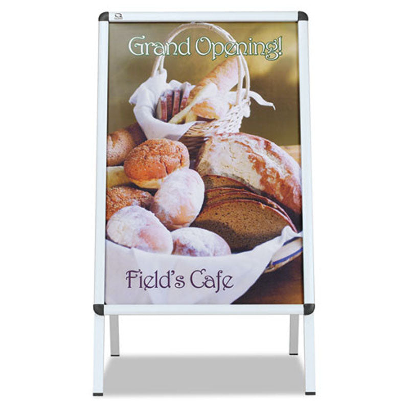 Double Sided Snap Frame Sign Holder - 24x36 Inch Aluminum Poster Display for Retail, Restaurants & Events - Indoor/Outdoor Advertising Solution