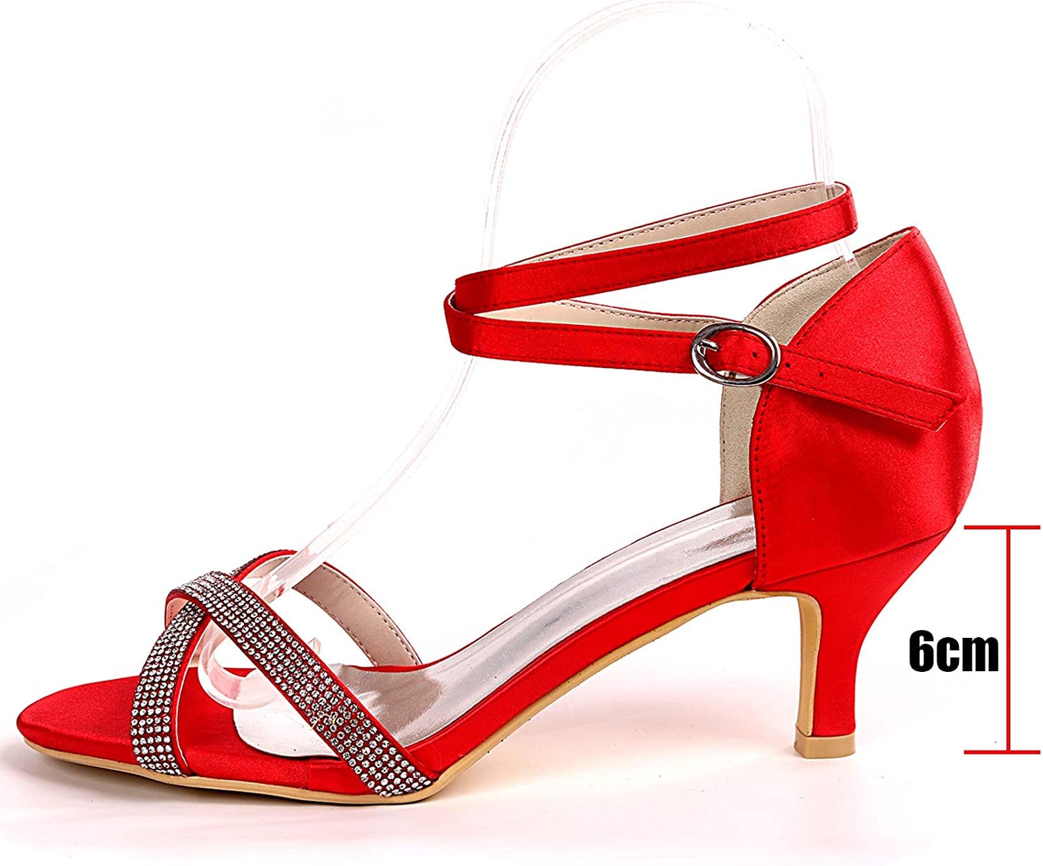 Elegant Gold Women's Heeled Sandals - Stiletto Pointed Toe Satin Bridal Shoes with Bow for Wedding, Party & Evening Events (UK Size 5) | Perfect for Brides, Prom, and Formal Occasions