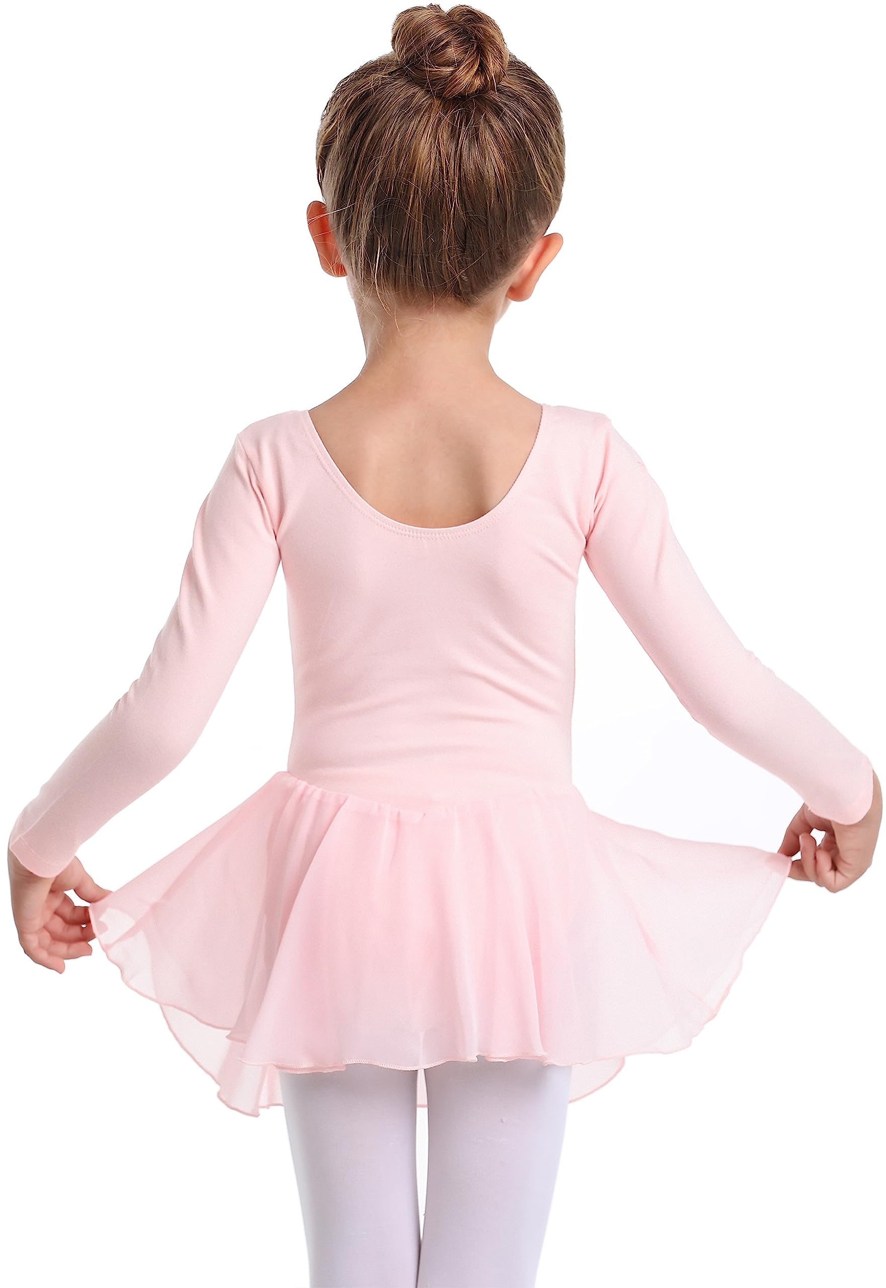 **MdnMd Girls Ballet Leotard with Skirt – Toddler Dance Outfit, Gymnastic Ballerina Dress, Classic Short Sleeve – Perfect for Dance Class, Recitals & Performance**