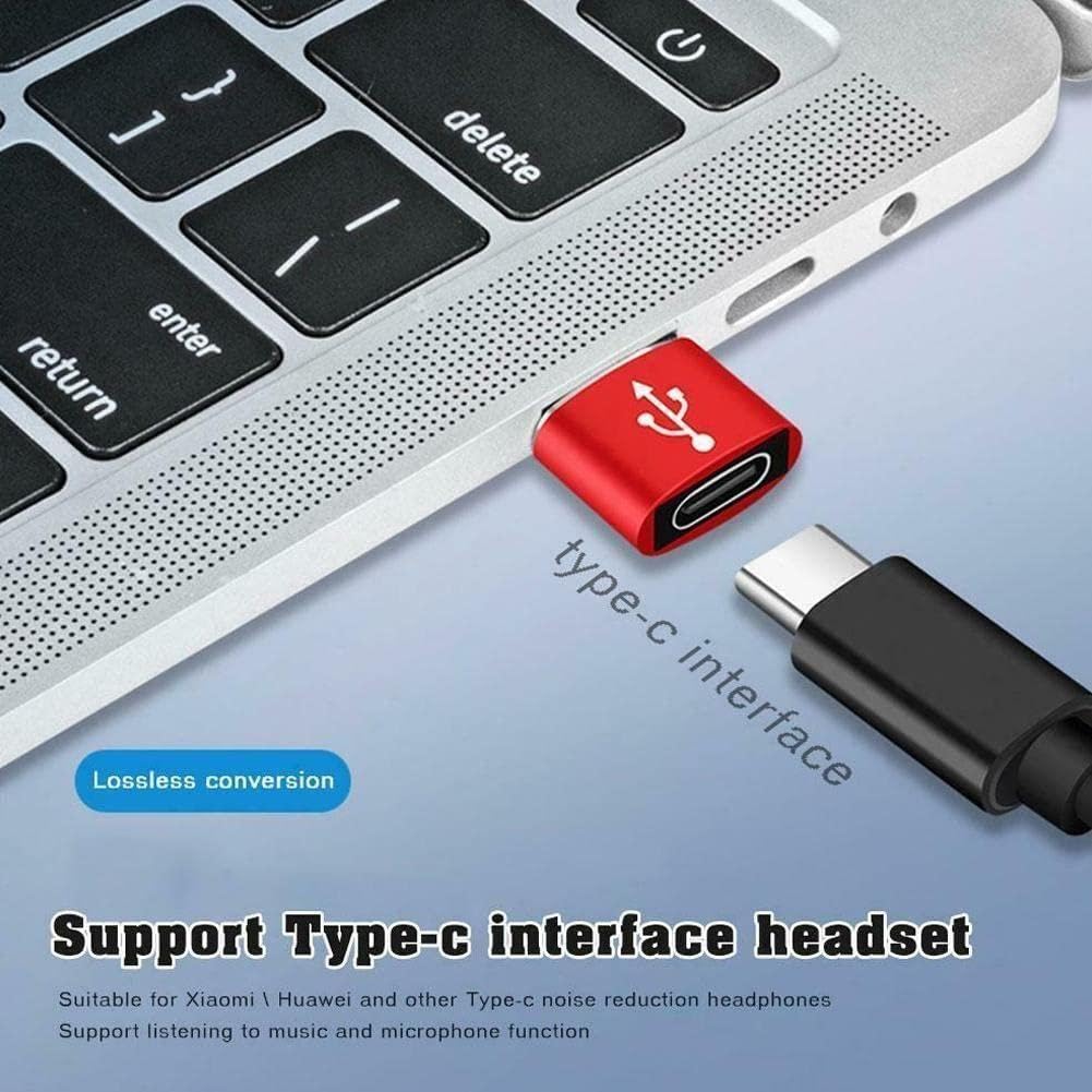 USB 3.0 to USB C Adapter - OTG Type C Female to USB Male Converter - Fast Charging & High Speed Data Transfer for MacBook, iPad, Samsung Galaxy - Perfect for Travel, Office & Home Use