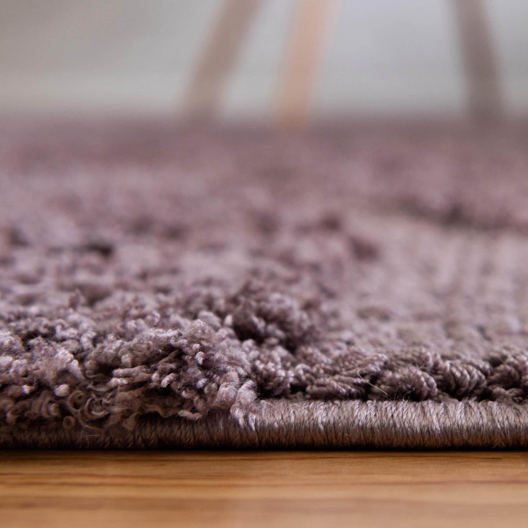 Botanical Shag Collection 9' x 12' Violet Shag Rug - Soft Plush Area Rug for Living Room, Bedroom & Dining Room - Perfect for Home Decor, Cozy Spaces & Open Floor Plans
