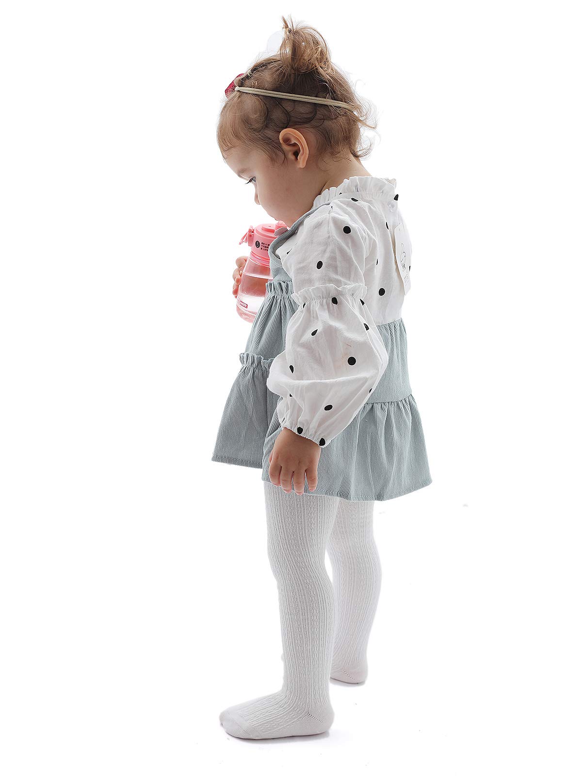 EPEIUS Baby Girls Tights - Soft Cable Knit Cotton Leggings & Stockings for Newborns, Infants & Toddlers (3/6 Pack) - Perfect for Playtime, Daycare & Winter Outfits