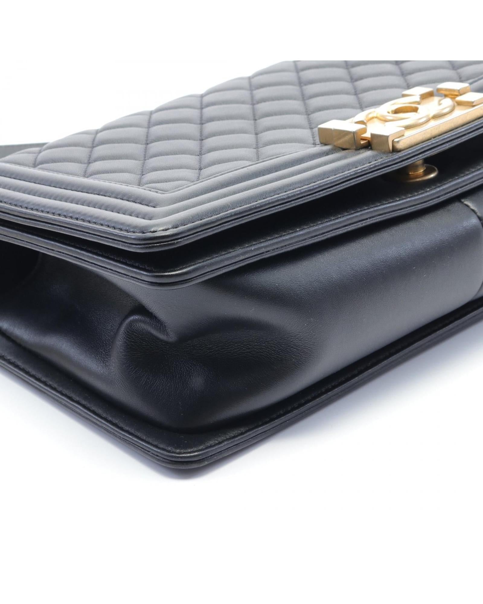BOY CHANEL Quilted Leather Shoulder Bag for Women | Luxury Designer Crossbody Purse for Everyday Use & Special Occasions