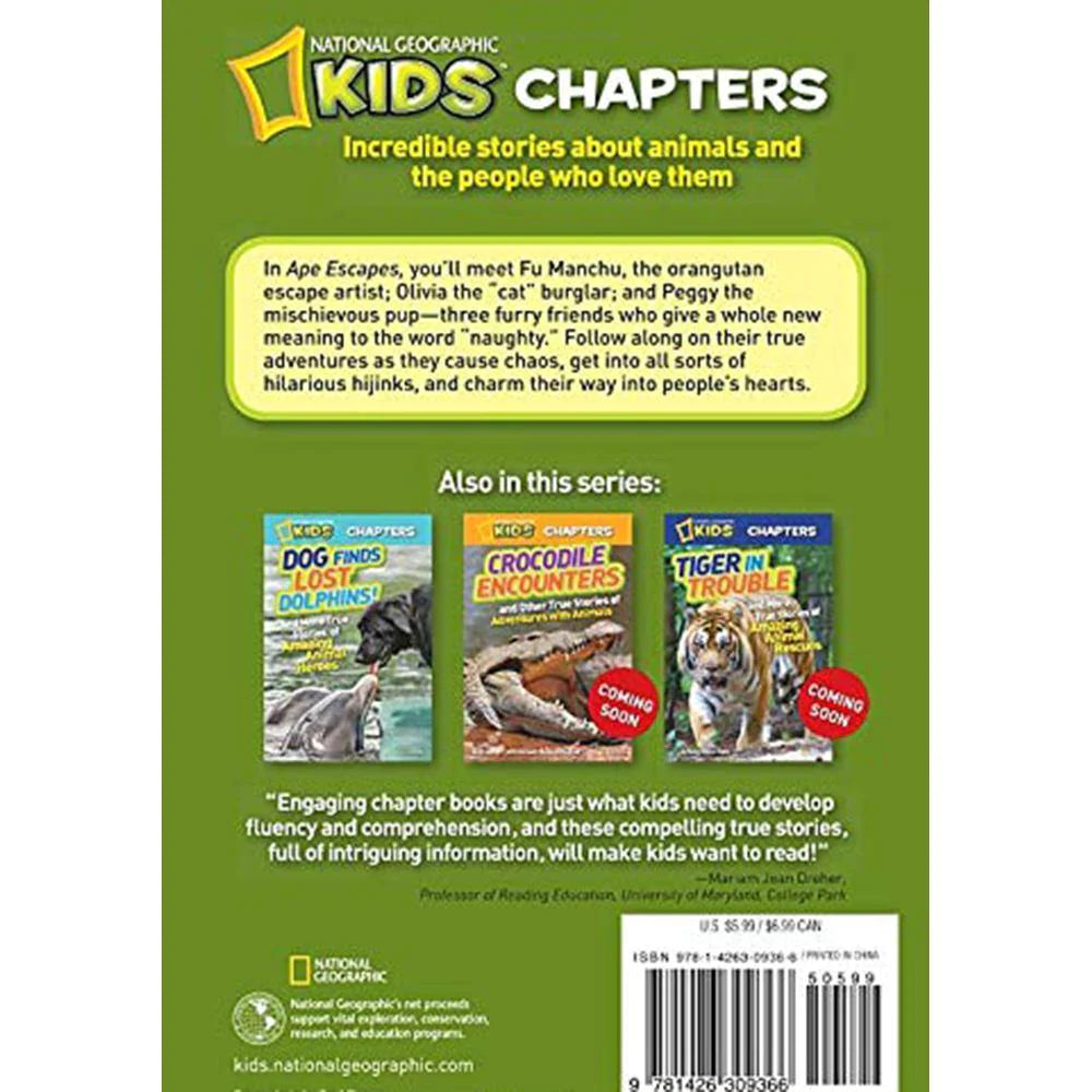 Ape Escapes! And More True Stories of Animals Behaving Badly - National Geographic Kids Book | Fun Animal Adventures for Kids Reading & Learning
