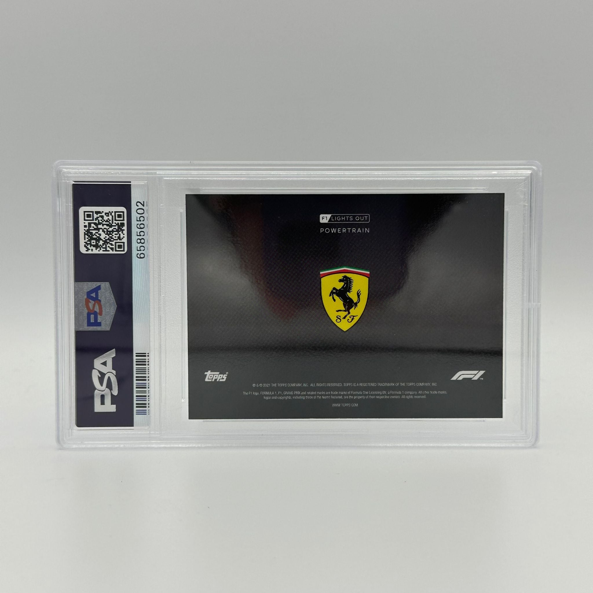 2009-2010 Ferrari Powertrain Red Parallel PSA 9 Graded Card - Perfect for Collectors, Sports Memorabilia Enthusiasts & Ferrari Fans