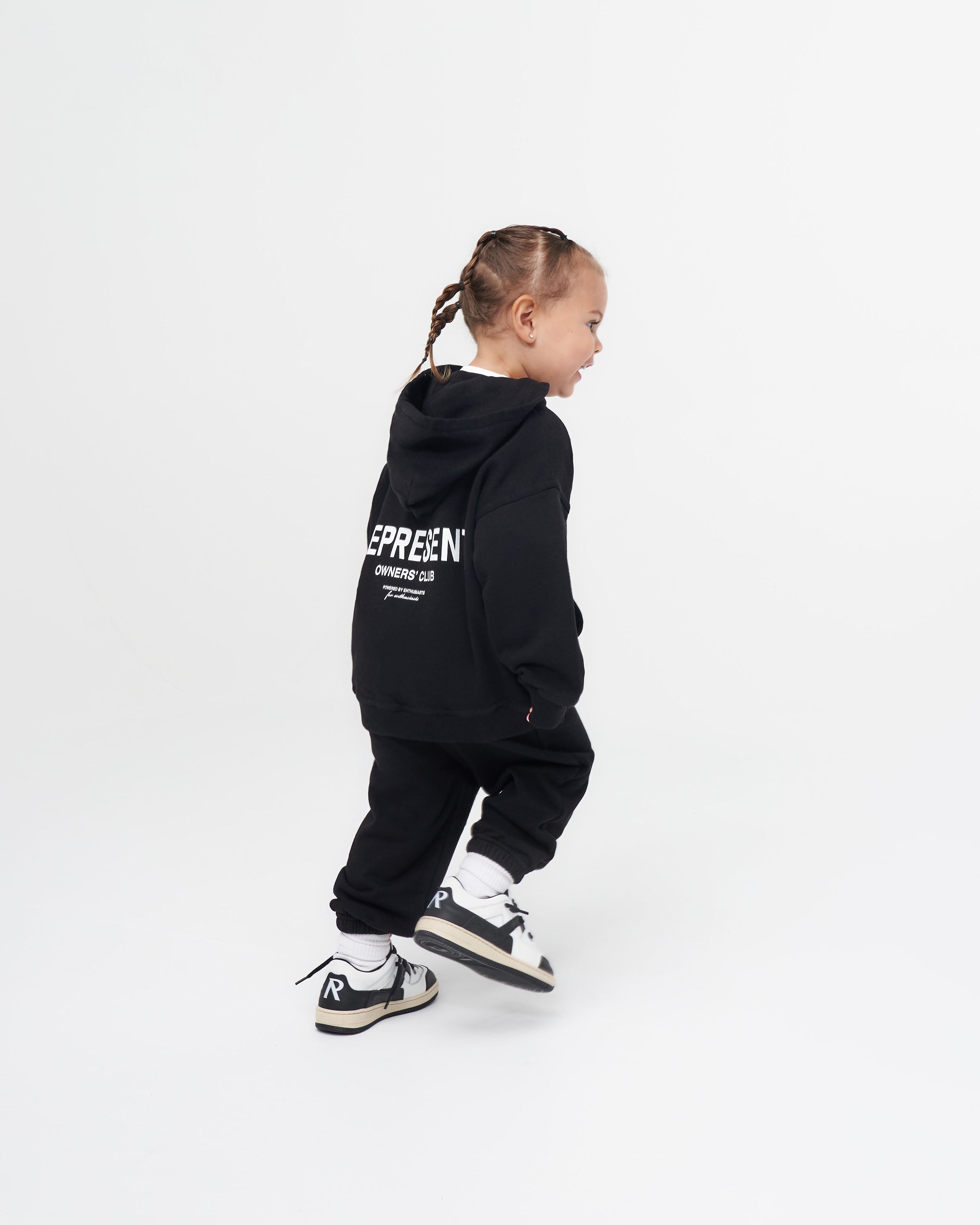 Represent Mini Owners Club Sweatpants for Women - Black Cotton Joggers with Comfort Fit | Lounge, Gym & Casual Wear