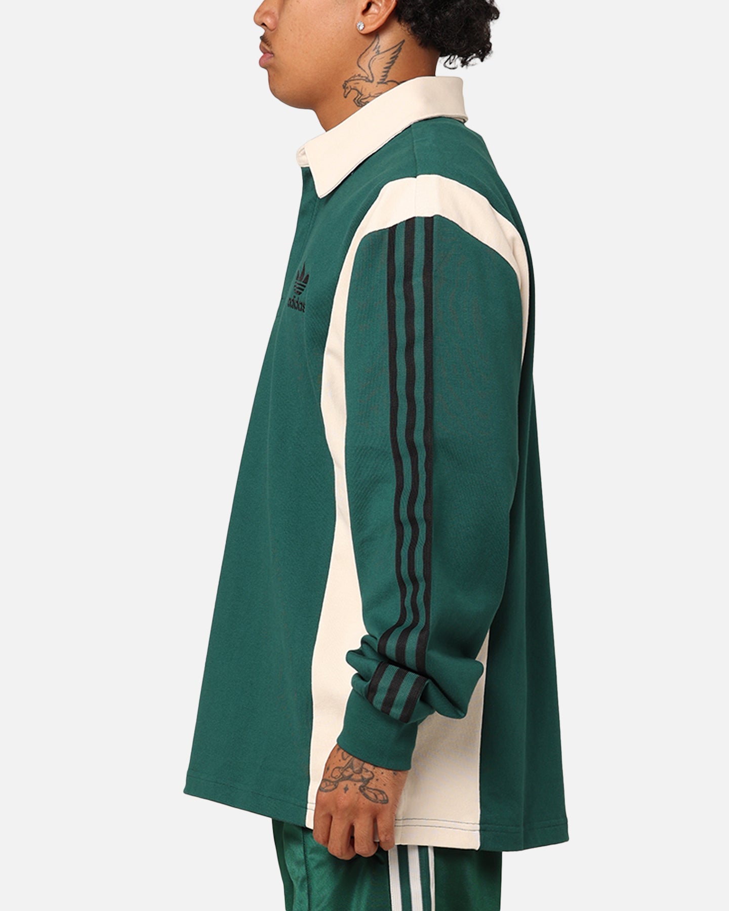 Adidas Men's Rugby Shirt - Green Athletic Performance Jersey for Rugby & Casual Wear | Breathable Moisture-Wicking Fabric | Training, Sports & Everyday Outfit