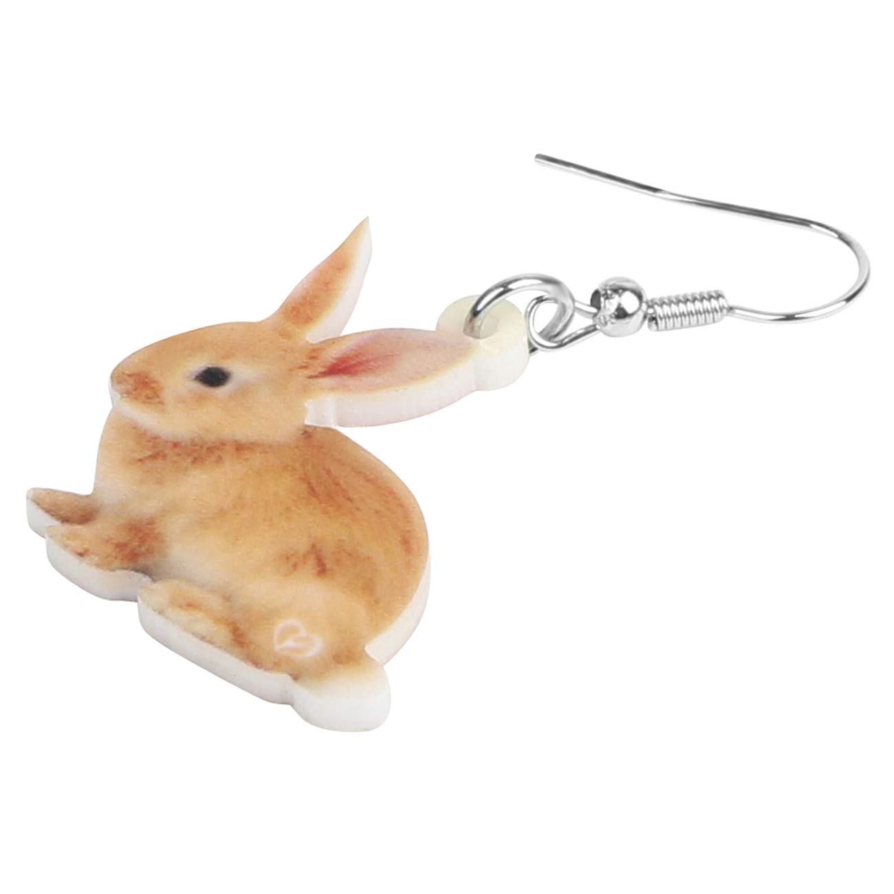 DOWAY Acrylic Easter Bunny Rabbit Earrings - Cute Drop Dangle Jewelry Gifts for Women, Girls - Funny Party Accessories & Easter Basket Decorations (Perfect for Easter Celebrations, Spring Parties & Gift Giving)
