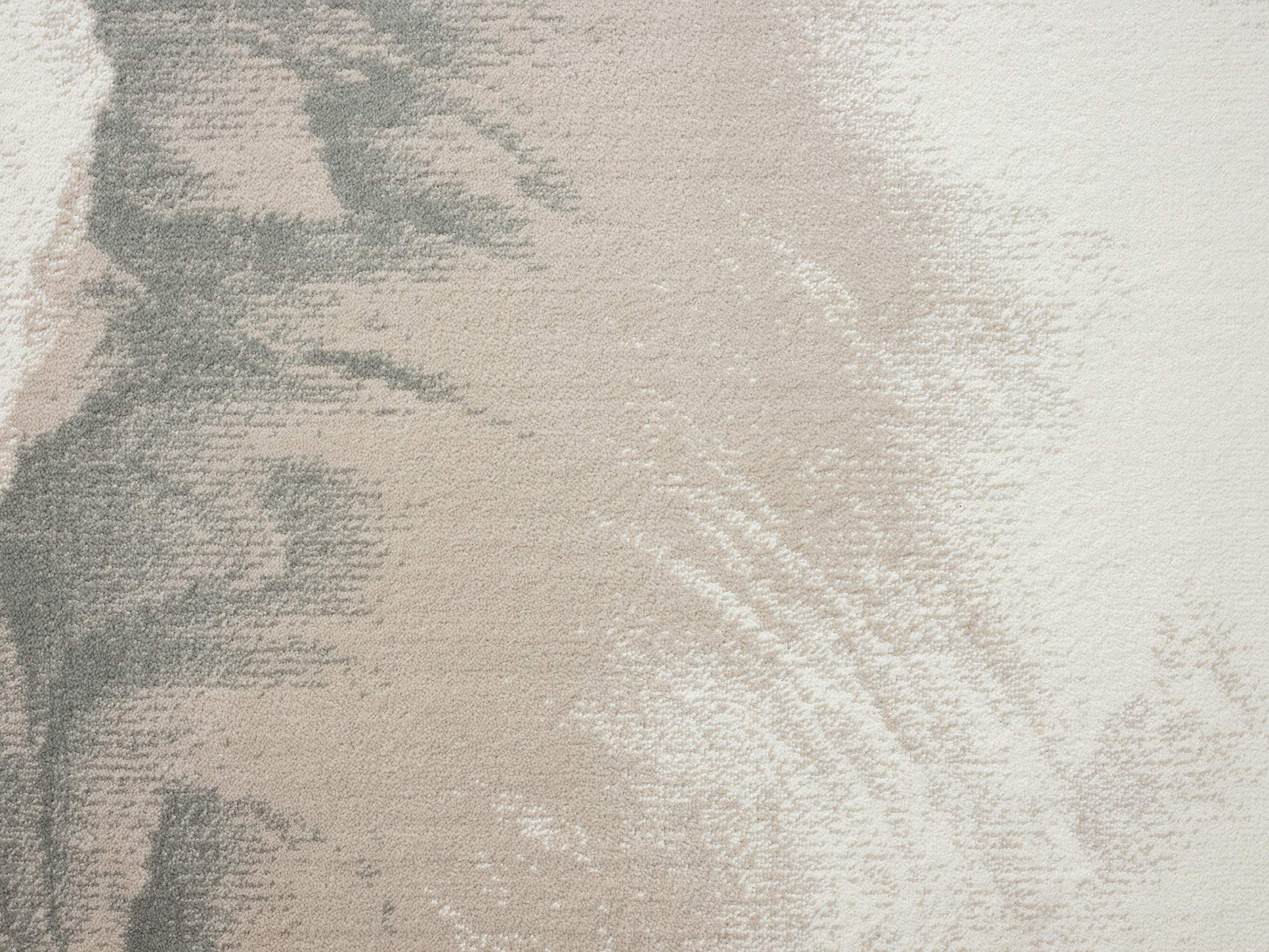 Abani Modern 6' x 9' Neutral Beige & Cream Swirl Area Rug - Contemporary Geometric 3D Design for Bedroom, Living Room & Office - Soft & Durable Home Decor
