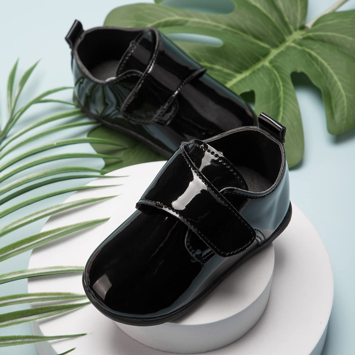 Ohsofy Baby Oxford Shoes - PU Leather Loafers with Soft Sole for Toddlers | Wedding & Dress Occasions