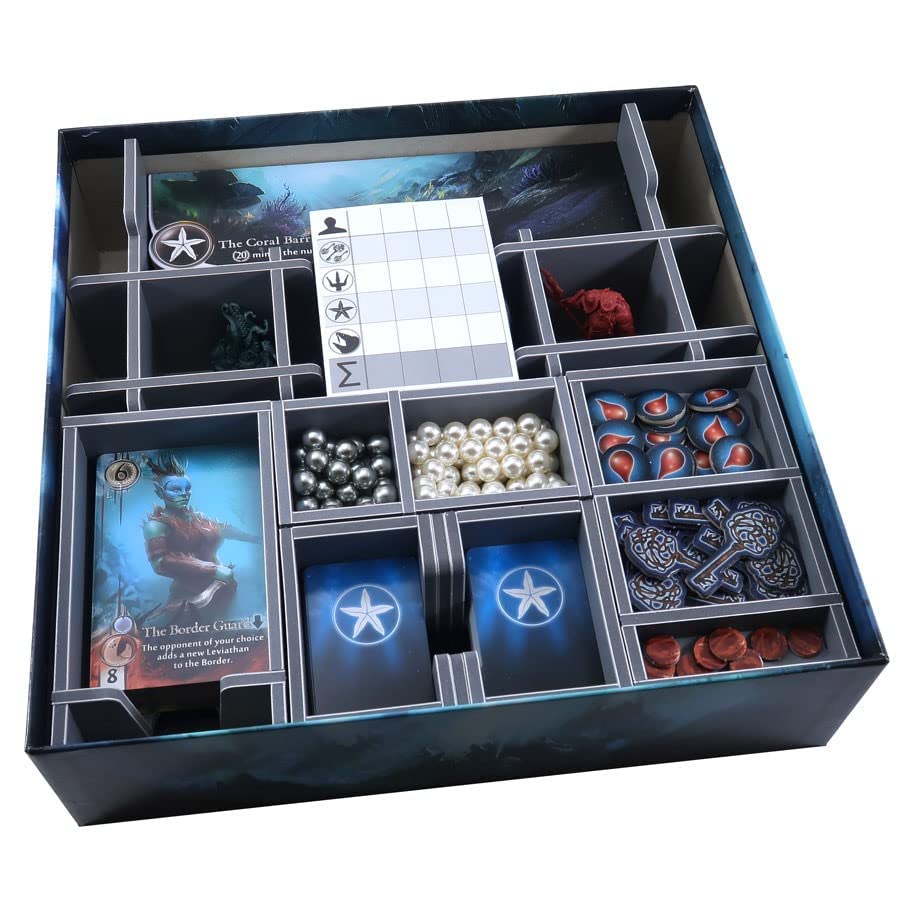 Premium Folded Space Box Insert for Abyss Board Game & Expansions - Organize Game Components for Easy Setup & Storage - Perfect for Game Nights & Collectors