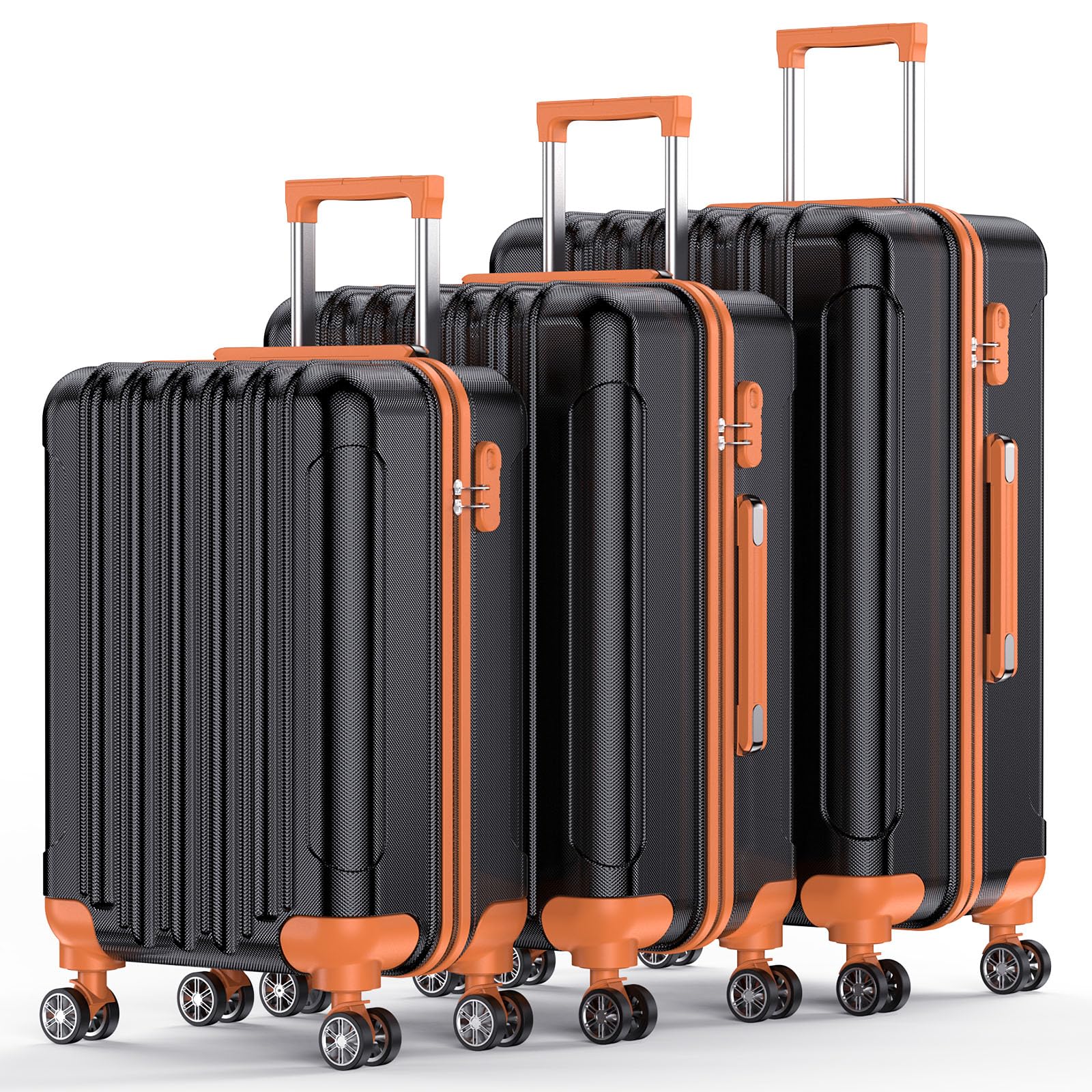 Nazhura 3-Piece Hardside Luggage Set with Spinner Wheels - 20