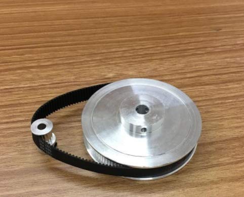 GT2 Timing Pulley Set - 110 Teeth (8mm Bore) & 16 Teeth (5mm Bore) with 10mm Width Closed Loop Rubber Belts (256mm & 280mm Length) - Perfect for 3D Printers, CNC Machines, and DIY Robotics Projects