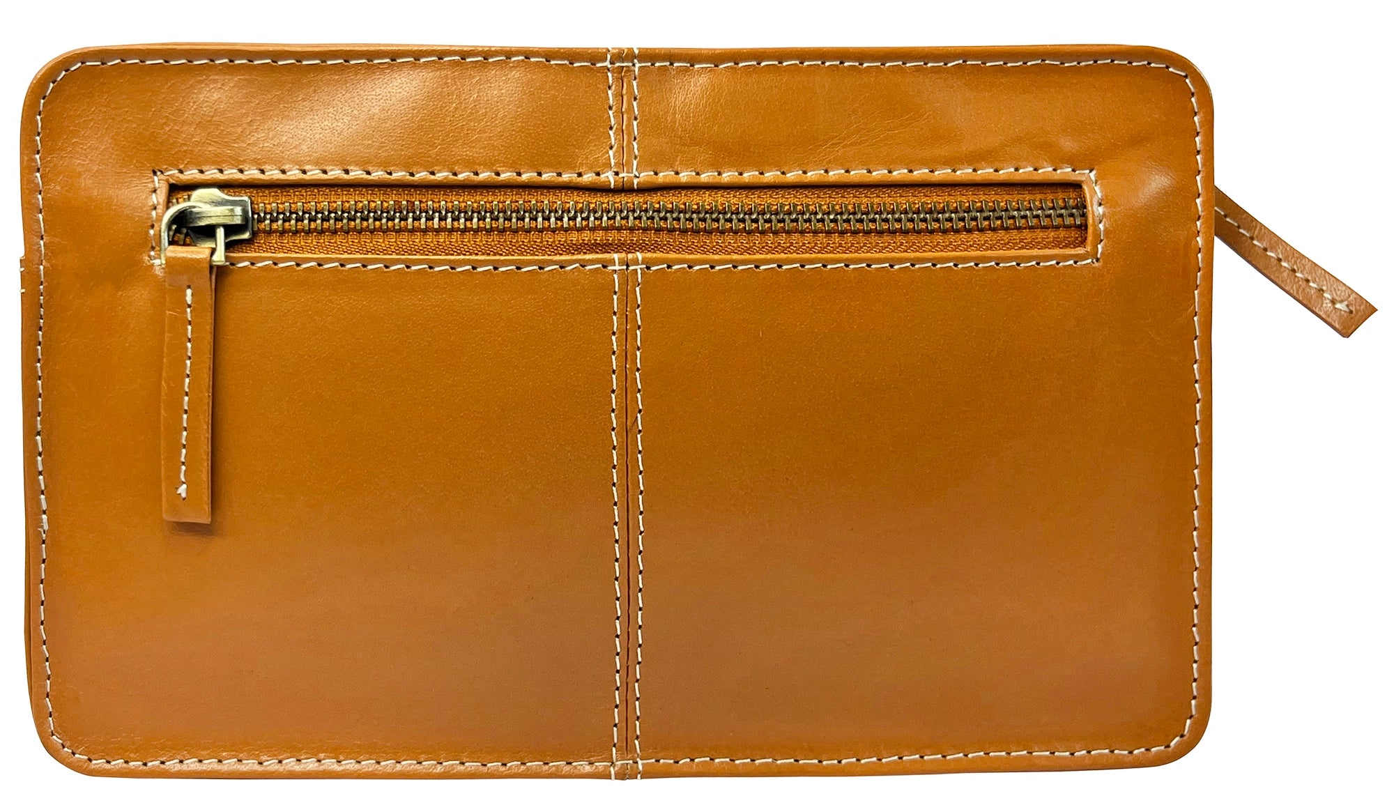Premium Genuine Leather Men's Clutch Bag - Slim Travel Wallet & Wristlet Handbag for Business, Dating & Night Out