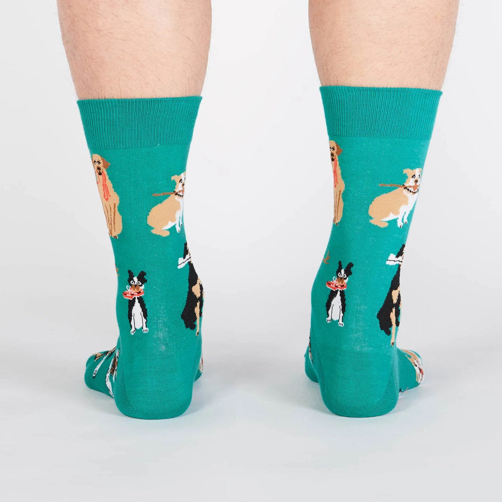 Chew On This Fun Novelty Crew Socks for Men - Comfortable & Durable Cotton Socks for Casual Wear, Work, and Gifts