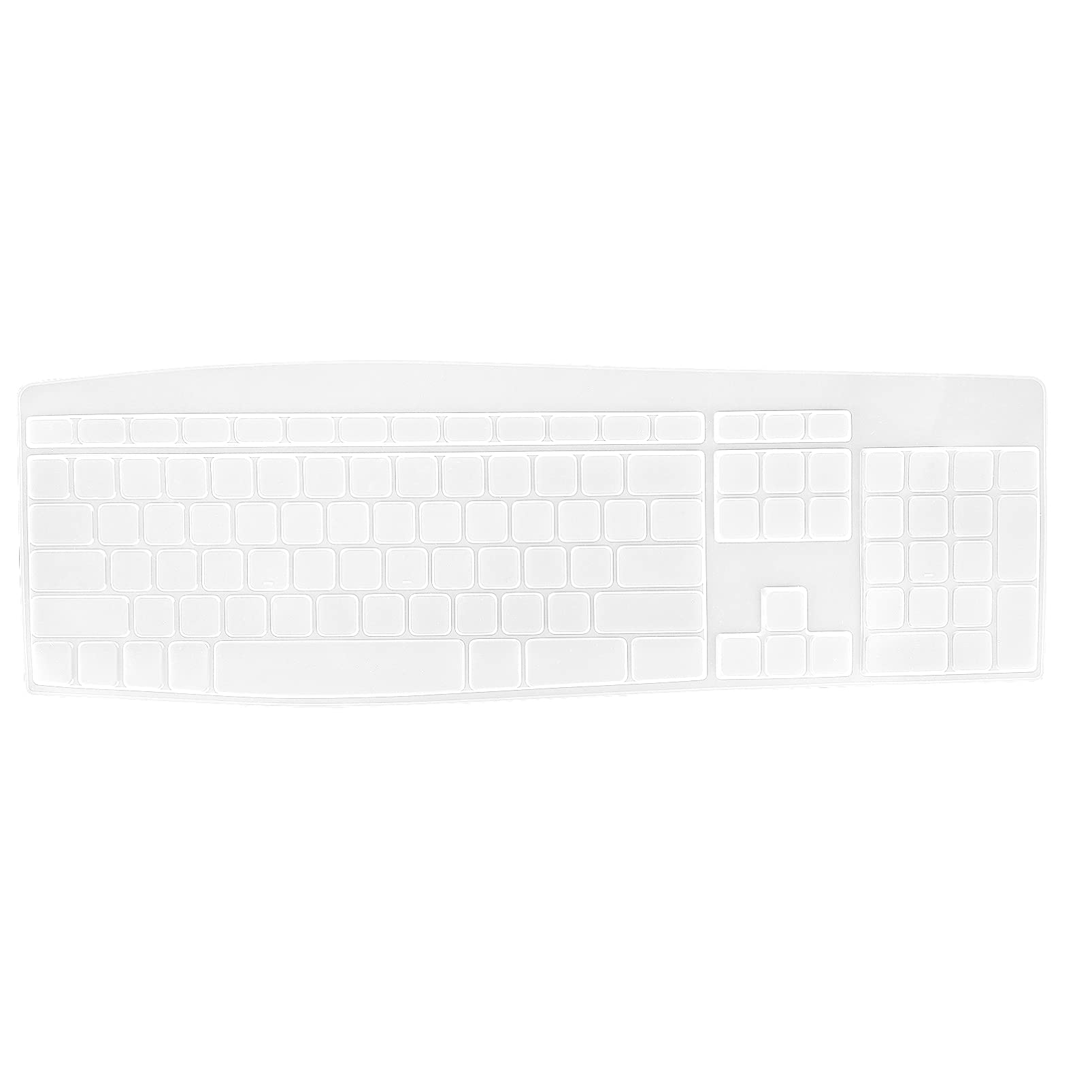 ARTIBETTER Silicone Keyboard Cover for MK850 Computer Keyboard - Dustproof & Waterproof Protection (White) | Perfect for Office, Home & Travel Use